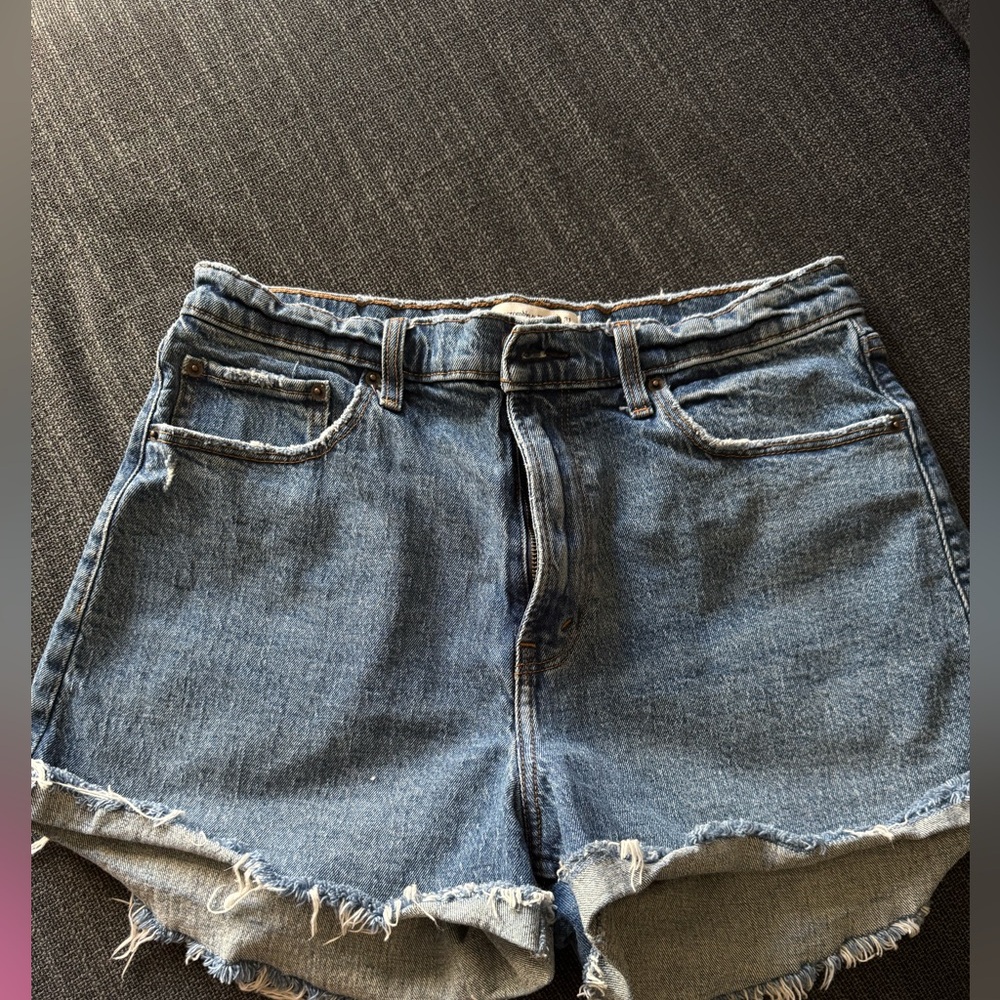 Abercrombie and Fitch The Mom Short Curve Love Denim Shorts - Size 12/31